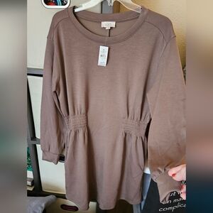 NWT LOFT Taupe Long Sleeve